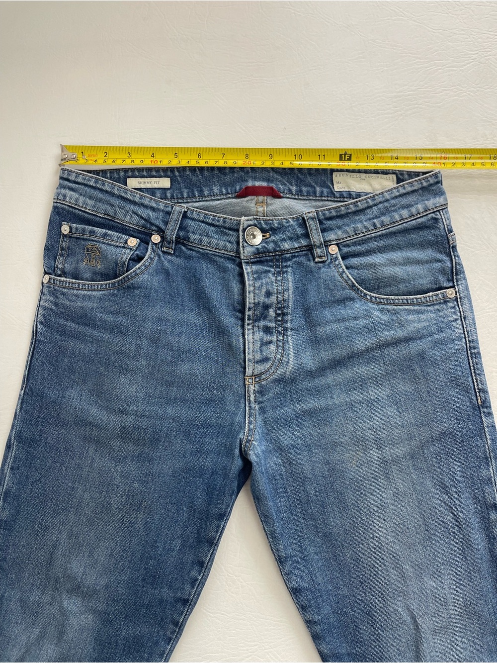 Brunello Cucinelli Skinny Fit Jeans IT 46 Made In Italy Button Fly Stretch Denim - Picture 6 of 15